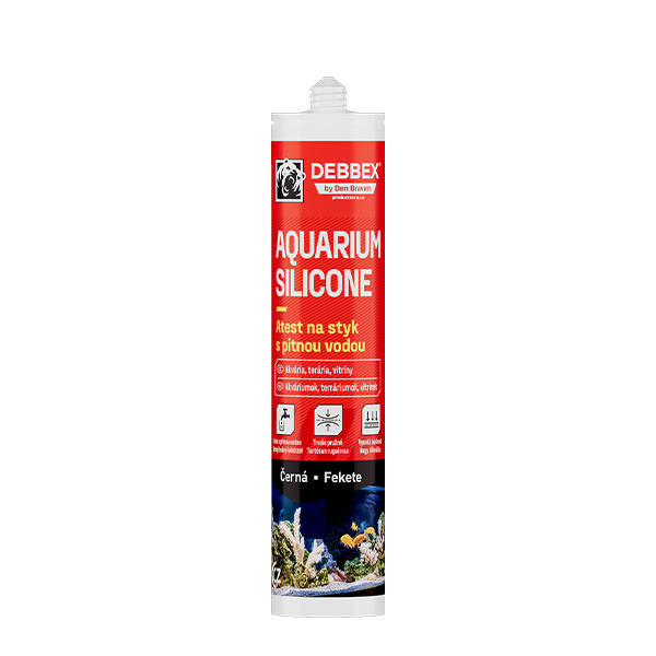 Akvaristické lepidlo 280 ml kartuše černá