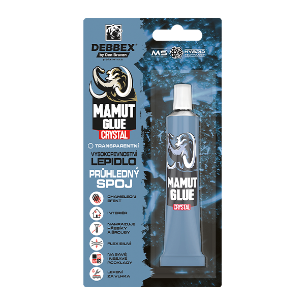 MAMUT GLUE Crystal 25 ml tuba v blistru transparentní