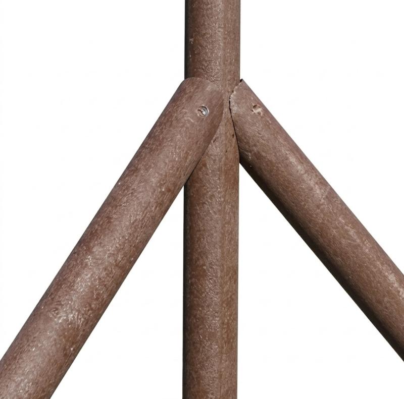 Sloupek s výztuhou se sklonem Hnědá