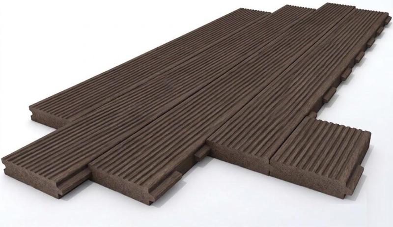 Podlahová deska pero drážka 4 x 17 cm Hnědá