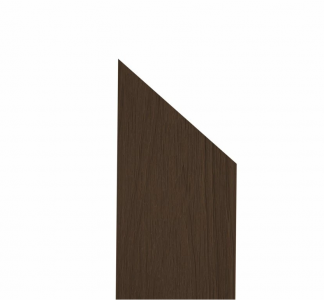 Plotovka WOODplus Ultra ukončení  šikmé 138 x 15 mm Walnut