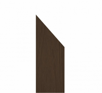 Plotovka WOODplus Ultra ukončení šikmé 80 x 15 mm Walnut