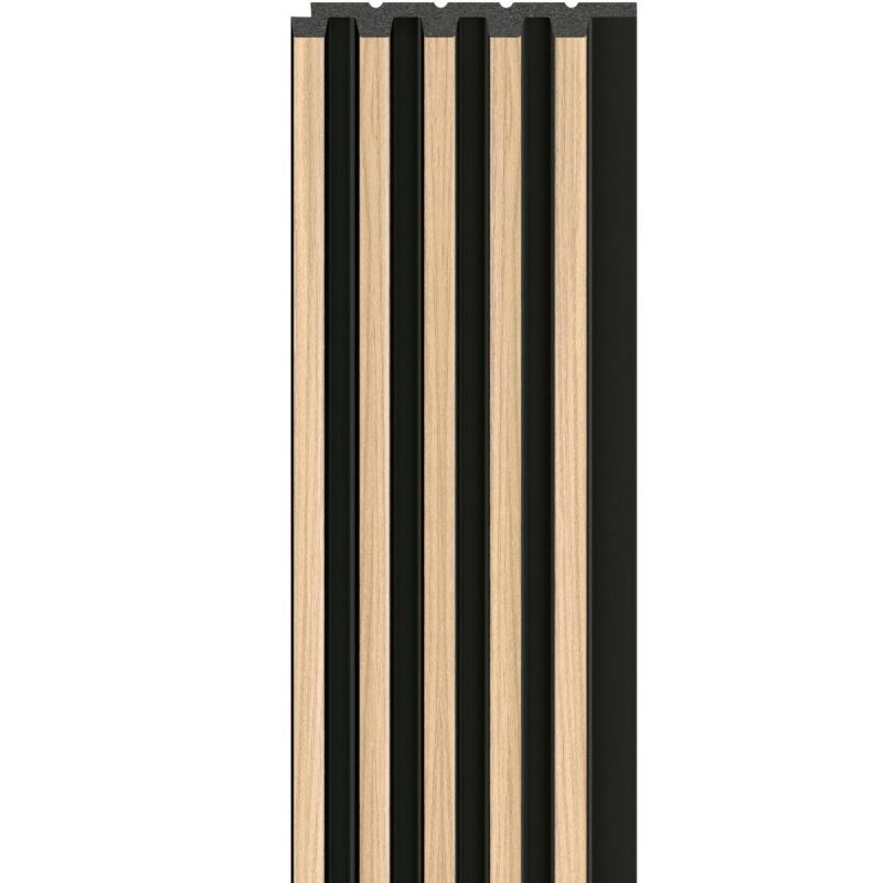Lamelové akustické obkladové panely LINERIO WOOD S-LINE Natural+Black