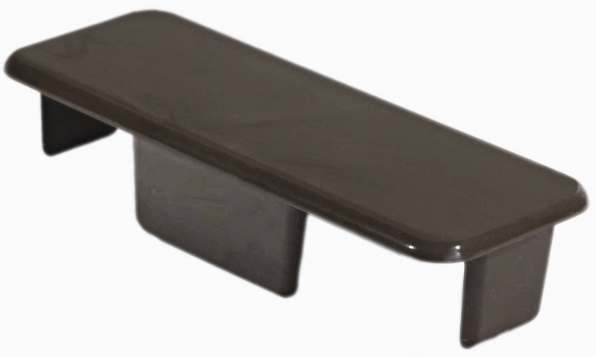 Krytka plotovky rovná Palisandr k PVC plotovkám MODULAR