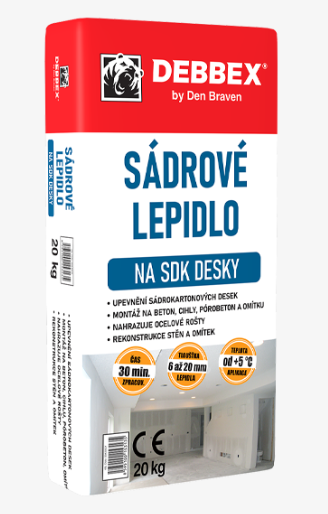 Sádrové lepidlo na SDK desky