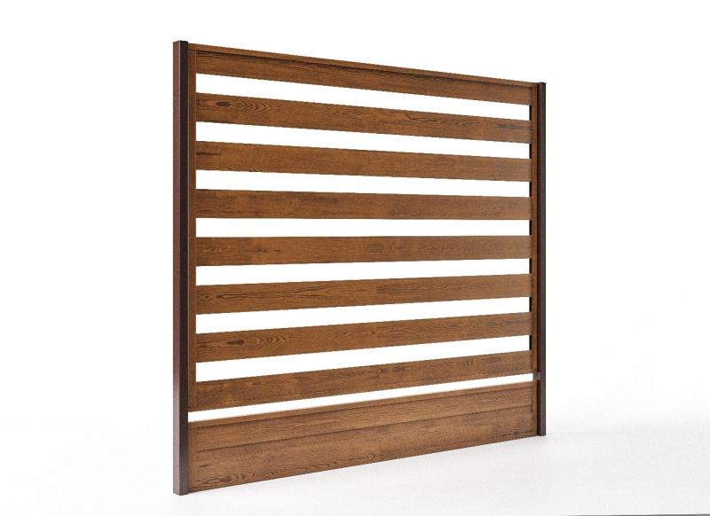 Plotový panel lamelový Hornval Standard Zlatý Dub