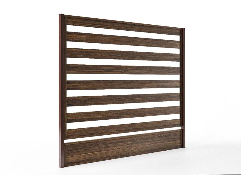 Plotový panel lamelový Hornval Standard Tmavý popel