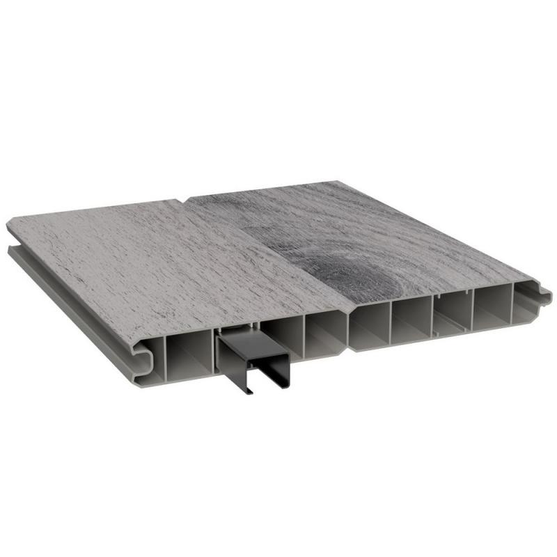 Plotová deska hladká DuoFuse PVC WOD-PRINT Grey Cedar