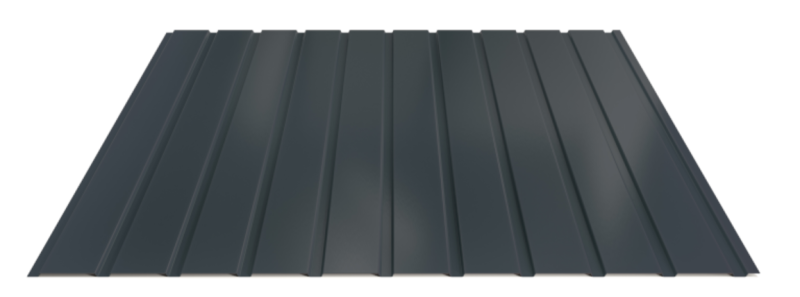 Trapézový plech Hornval E7 Elevace Super 25 Polyester Gloss 0,5 mm RAL 7016