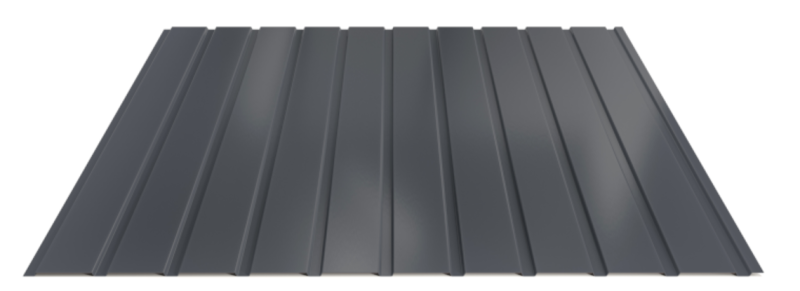 Trapézový plech Hornval E7 Elevace Super 25 Polyester Gloss 0,5 mm RAL 7024
