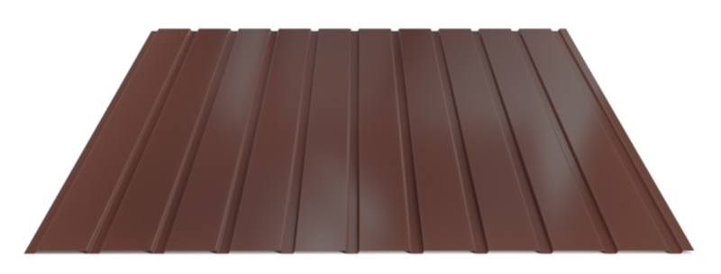 Trapézový plech Hornval E7 Elevace Super 25 Polyester Gloss 0,5 mm RAL 8017