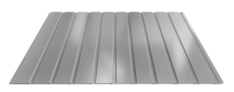 Trapézový plech Hornval E7 Elevace Super 25 Polyester Gloss 0,5 mm RAL 9007