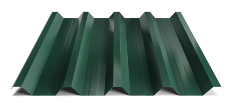 Trapézový plech Hornval T55 MAX Super 25 Polyester Gloss 0,5 mm RAL 6005