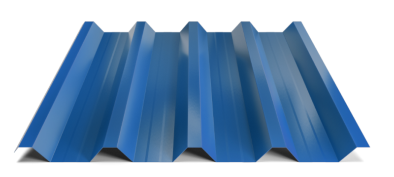 Trapézový plech Hornval T55 MAX Super 25 Polyester Gloss 0,5 mm RAL 5010