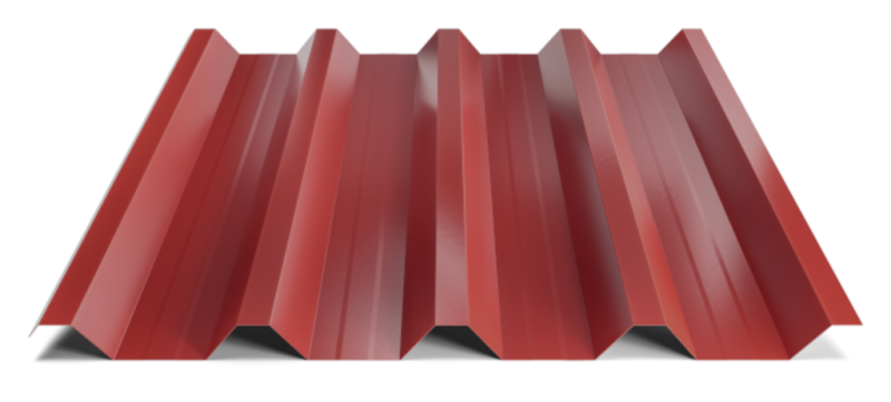 Trapézový plech Hornval T55 MAX Super 25 Polyester Gloss 0,5 mm RAL 3011