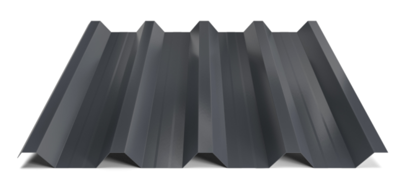 Trapézový plech Hornval T55 MAX Polyester Gloss 0,7 mm RAL 7024