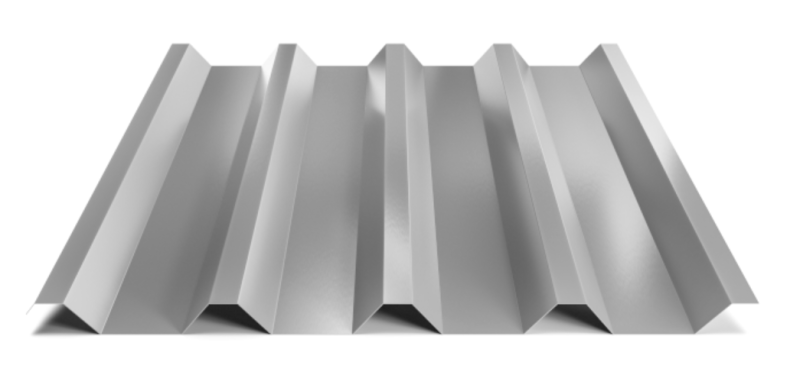 Trapézový plech Hornval T55 Super 25 Polyester Gloss 0,5 mm RAL 9006