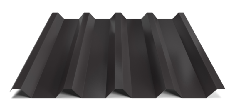 Trapézový plech Hornval T55 Super 25 Polyester Gloss 0,5 mm RAL 9005