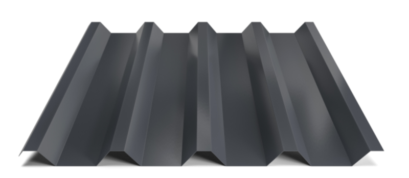 Trapézový plech Hornval T55 Super 25 Polyester Gloss 0,5 mm RAL 7024
