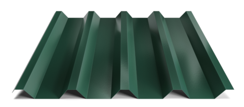 Trapézový plech Hornval T55 Super 25 Polyester Gloss 0,5 mm RAL 6005