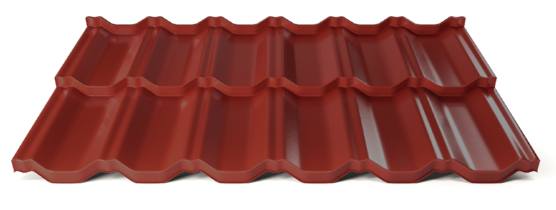 Modulární plechová střešní krytina Hornval H2 25 / 350 Super 25 Polyester Gloss RAL 3009