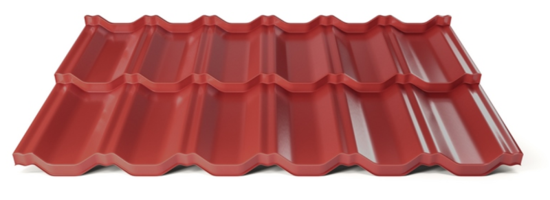 Modulární plechová střešní krytina Hornval H2 25 / 350 Super 25 Polyester Gloss RAL 3011