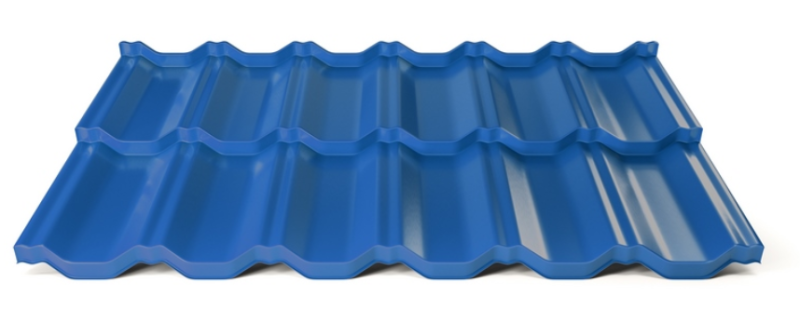 Modulární plechová střešní krytina Hornval H2 25 / 350 Super 25 Polyester Gloss RAL 5010
