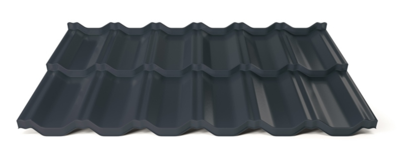Modulární plechová střešní krytina Hornval H2 25 / 350 Super 25 Polyester Gloss RAL 7016