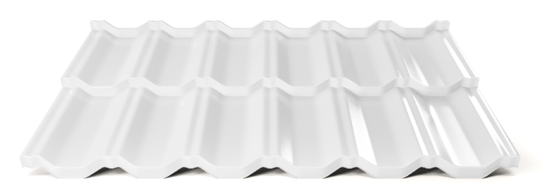 Modulární plechová střešní krytina Hornval H2 25 / 350 Super 25 Polyester Gloss RAL 9010