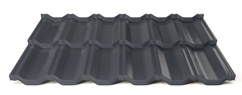Modulární plechová střešní krytina Hornval H2 25 / 350 Super 25 Polyester Gloss RAL 7024