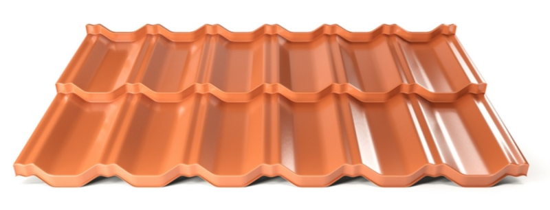Modulární plechová střešní krytina Hornval H2 25 / 350 Super 25 Polyester Gloss RAL 8004