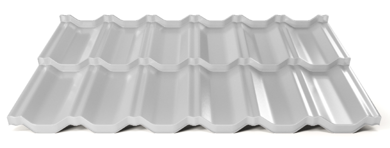 Modulární plechová střešní krytina Hornval H2 25 / 350 Super 25 Polyester Gloss RAL 7035
