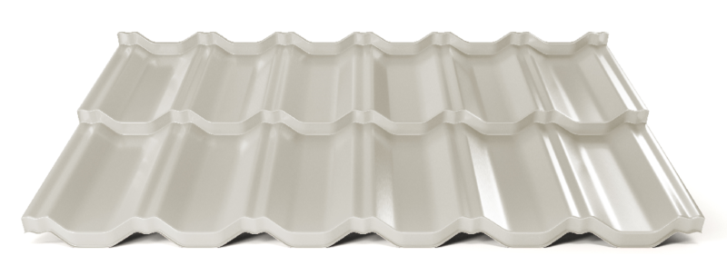 Modulární plechová střešní krytina Hornval H2 25 / 350 Super 25 Polyester Gloss RAL 9002