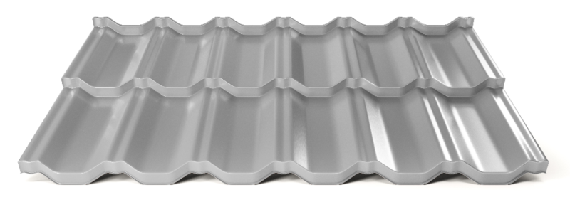Modulární plechová střešní krytina Hornval H2 25 / 350 Super 25 Polyester Gloss RAL 9006