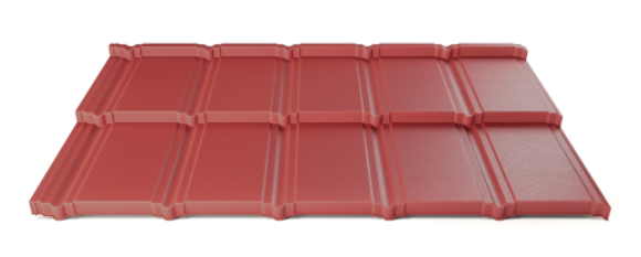Modulární plechová střešní krytina Hornval H5 30 / 350 Super Plus 35 Polyester Gloss RAL 3011