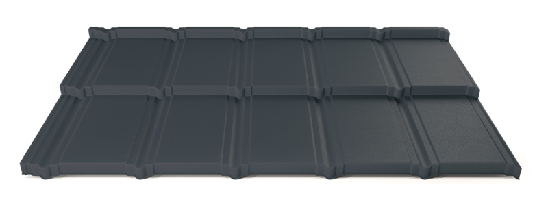 Modulární plechová střešní krytina Hornval H5 30 / 350 Aluminium Matt RAL 7016
