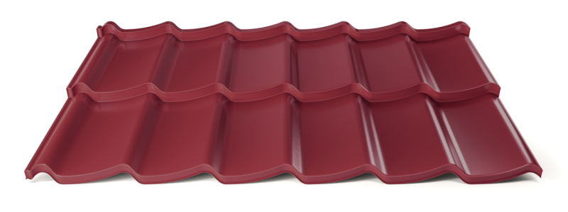 Modulární plechová střešní krytina Hornval H7 20 / 350 3D Super 25 Polyester Gloss RAL 3005