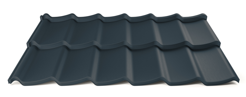 Modulární plechová střešní krytina Hornval H7 20 / 350 3D Aluminium Matt RAL 7016