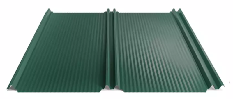 Střešní panel Hornval H8 Vlna Super 25 Polyester Gloss 0,5 mm RAL 6005