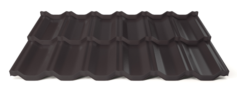 Modulární plechová střešní krytina Hornval H2 25/350 Super Plus 35 Polyester Gloss RAL 9005
