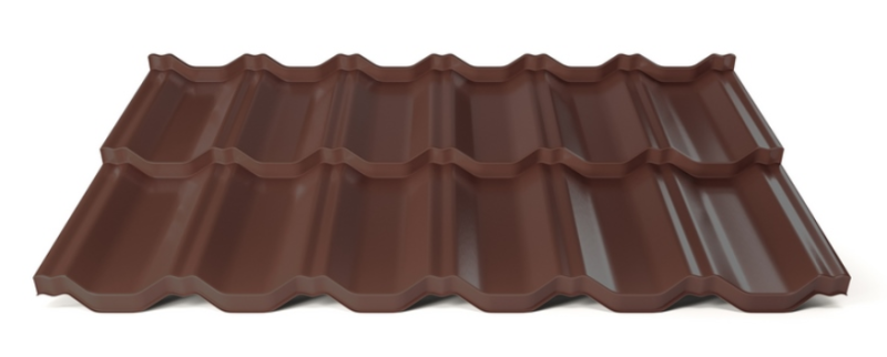 Modulární plechová střešní krytina Hornval H2 25/350 Super Plus 35 Polyester Gloss RAL 8017