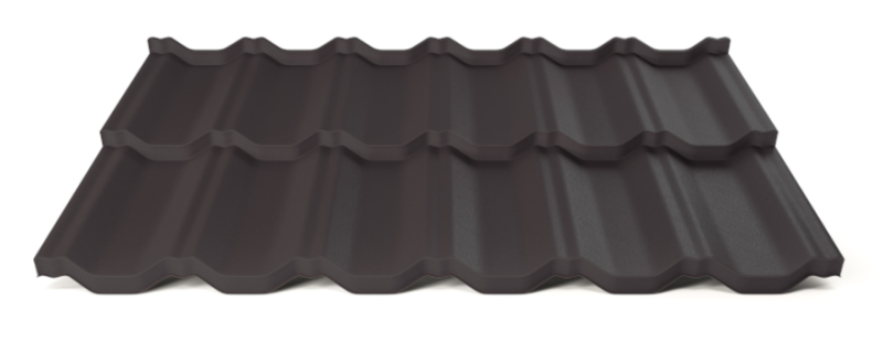 Modulární plechová střešní krytina Hornval H2 25 / 350 Aluminium Matt RAL 9005