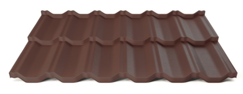 Modulární plechová střešní krytina Hornval H2 25 / 350 Aluminium Matt RAL 8017
