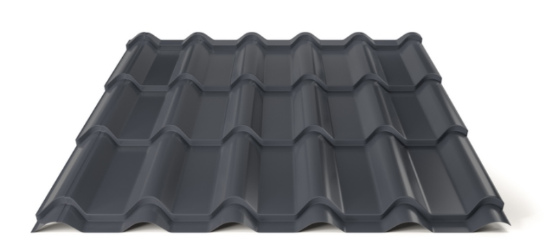 Plechová střešní krytina Hornval H3 20 / 350 Super 25 Polyester Gloss RAL 7024
