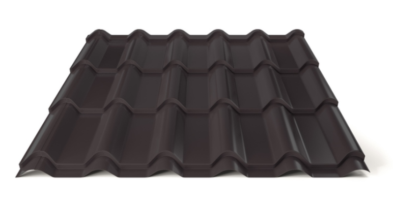 Plechová střešní krytina Hornval H3 20 / 350 Super 25 Polyester Gloss RAL 9005