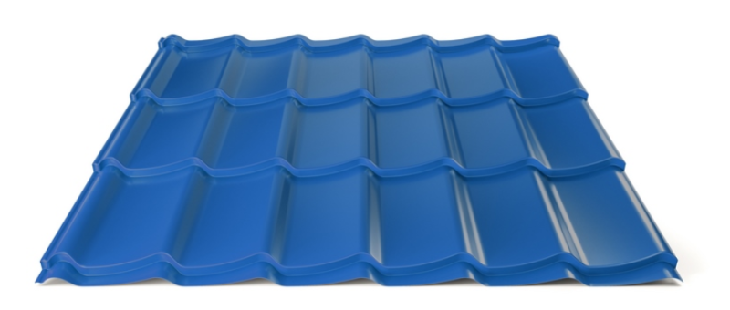 Plechová střešní krytina Hornval H4 20 / 350 Super 25 Polyester Gloss RAL 5010
