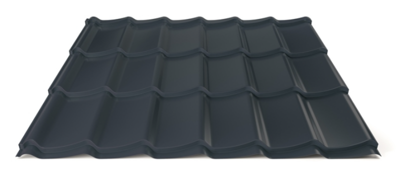 Plechová střešní krytina Hornval H4 20 / 350 Super 25 Polyester Gloss RAL 7016