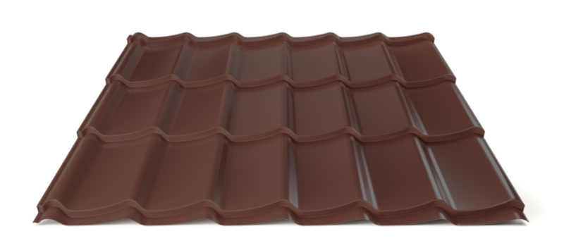 Plechová střešní krytina Hornval H4 20 / 350 Super 25 Polyester Gloss RAL 8017