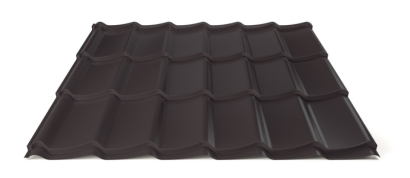 Plechová střešní krytina Hornval H4 20 / 350 Super 25 Polyester Gloss RAL 9005