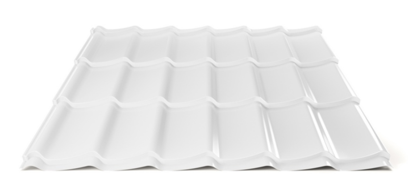 Plechová střešní krytina Hornval H4 20 / 350 Super 25 Polyester Gloss RAL 9010